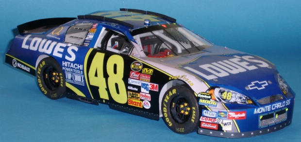 Kartonowy model Chevroleta Monte Carlo z serii NASCAR #samochód #model