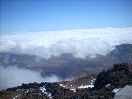 Teneryfa-Teide( widok ze szczytu wulkanu)