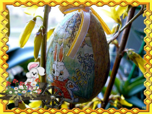 Niechaj
Wielkanocne życzenie,
pełne nadziei i miłości,
przyniesie sercu zadowolenie,
dzisiaj i w przyszłości! #Wielkanoc #swięta #jajka #MojePrace #kartki #pocztówki