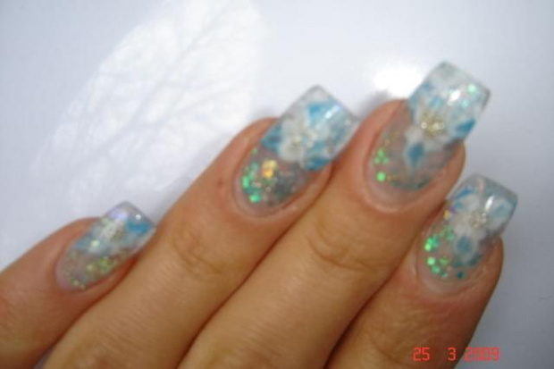 #paznokcie #NailArt #KwiatyAkrylowe #akryl
