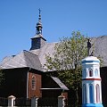 Muzeum Pierwszych Piastów na Lednicy. Skansen w Dziekanowicach, drewniany kościół.