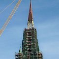 12.01.2008 około 13.00 było już po wszystkim. Konstrukcja została już podniesiona, jeszcze tylko ją przykręcić, przyspawać, przymocować, ale od tej pory wieża szczecińskiej katedry ma już iglicę. #budownictwo #konstrukcje #wydarzenia