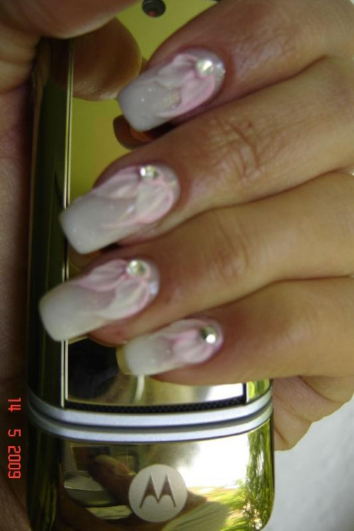 #paznokcie #NailArt #KwiatyAkrylowe #akryl #zel #pazurki