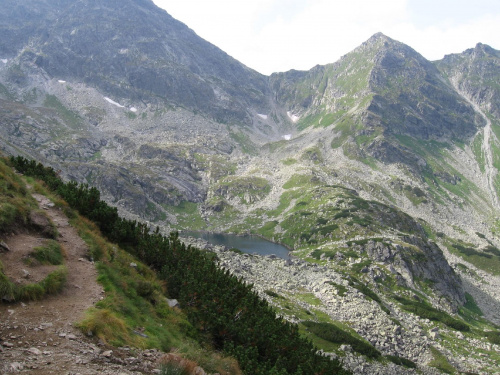 Widok z Małego Kościelca na drugą część Doliny Gąsienicowej. #Góry #Tatry