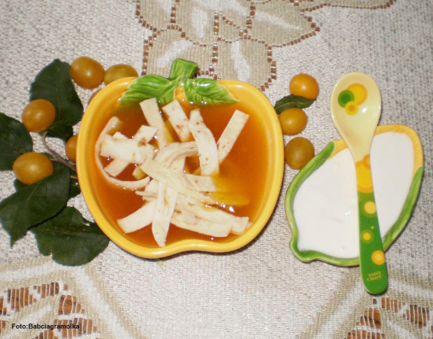 Zupa śliwkowa.
Przepisy do zdjęć zawartych w albumie można odszukać na forum GarKulinar .
Tu jest link
http://garkulinar.jun.pl/index.php
Zapraszam. #zupa #śliwkowa #mirabelki #jedzenie #obiad #kulinaria #przepisy