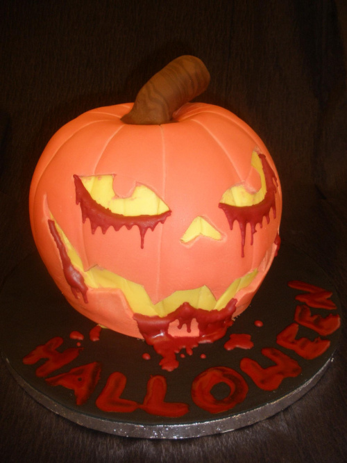 Tort na Halloween #dynia #tort #halloween