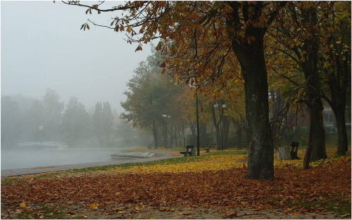 #JesiennaMgła #jezioro #Ostróda #Mazury