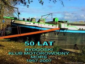 Widokówka okolicznosciowa z okazji 50-lecia Bydgoskiego Klubu Motorowodnego MORS.Bydgoska barka #BydgoskaBarka #KlubMotorowodny #BydgoskiWodniak #MariuszKrajczewski