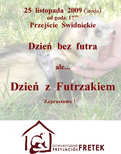 #DzieńBezFutra #Wrocław #SPF #protest #plakat