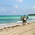 Handel na plaży Varadero #plaża #Kuba #Varadero #handel #morze