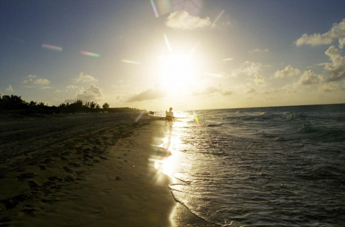 Zachód słońca Varadero #fale #Kuba #morze #plaża #Varadero #ZachódSłońca
