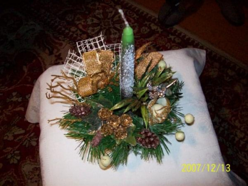 stroiki wigilijne-moje skromne wyroby #Bozenarodzenie