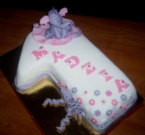Hefalump dla Madzi :) #tort #jedynka #DlaNiej #Hefalump #urodzinowy