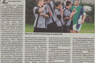 #RomanRzepa #DzieńWolsztyński #Prasa #Artykuły #GazetaLokalna #GminaZbąszyń #PłomieńPrzyprostynia #TomaszRadwan #KrzysztofKędzierski #WojciechChwałkowski #MawitLwówek #SzymonSzulc #KlasaOkręgowa