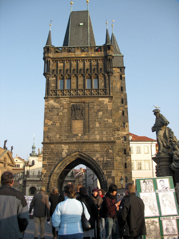 na Moście Karola, Staromiejska Wieża Mostowa #Praga #zwiedzanie