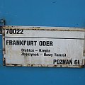 tablica kierunkowa poc osobowego Frankfurt n/O - Poznań Gł