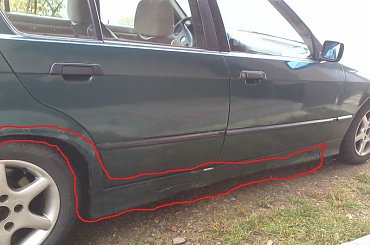 tu zaznaczylem co najpilniej trzeba zrobic #BmwE36