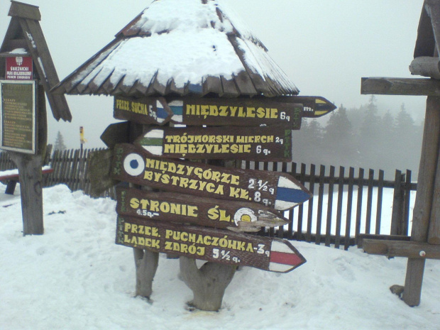 Śnieżnik, Schronisko, droga w kierunku Międzygórza