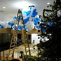 Baloniada - przed Sylwestrem - strojenie sali w Atrium