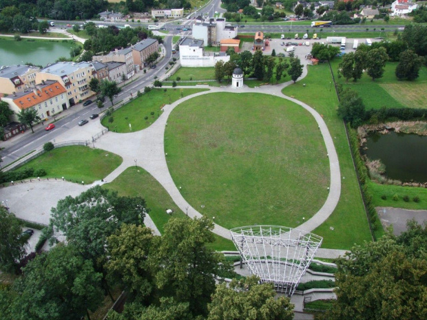 Gniezno widoki miasta z wieży katedry