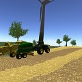 John Deere 8530 + prasa do słomy John Deere 690 #LandwirtschaftsSimulator2008 #JohnDeere