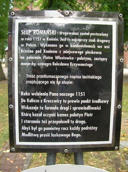 Najstarszy znak drogowy w Polsce - Konin