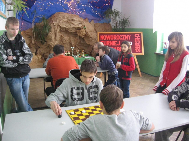 Noworoczny Turniej Warcabowy Checkers 2013 - ogólnodostępny - SP 23 Toruń, dn. 12.01.2013r.