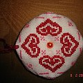 biscornu - igielnik
- haft krzyżykowy