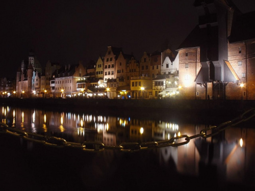 Gdańsk nocą.
Po drugiej stronie motławy #Gdańsk