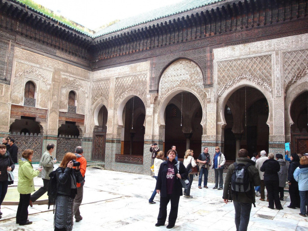 Fez - medresa - szkoła koraniczna Bou Inania #Maroko #Fez