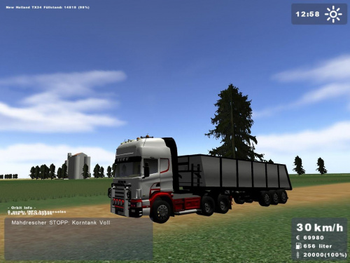 Scania z naczepą #Scania #LandwirtschaftsSimulator2008
