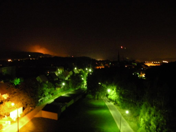 Nocna panorama Wałbrzycha ...widok z mojego mieszkania