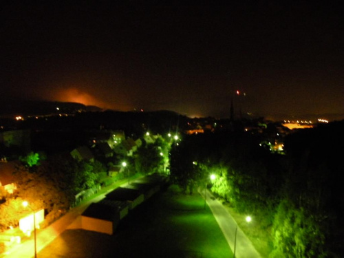 Nocna panorama Wałbrzycha ...widok z mojego mieszkania