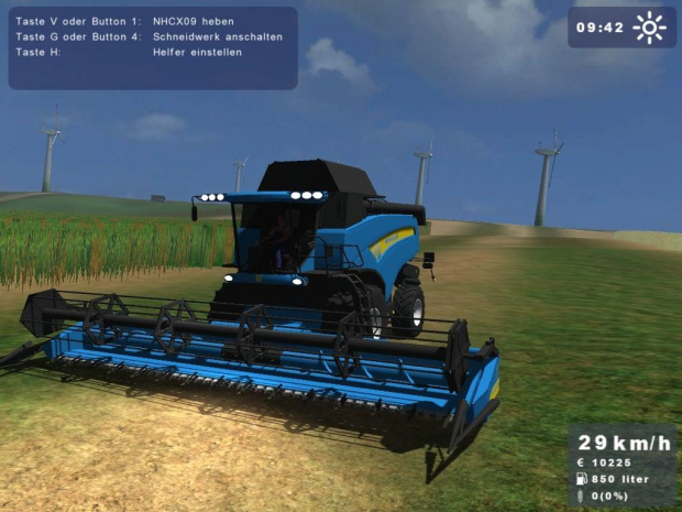 New Holland CX860 niebieski #Landwirtschafts #Simulator2009 #NewHolland #Holland #CX860