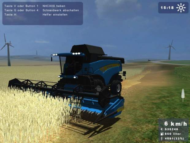 New Holland CX860 niebieski #Landwirtschafts #Simulator2009 #NewHolland #Holland #CX860