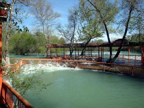 Rzeka Manavgat - zalana restauracja #Turcja #Antalya #Manavgat #Perge #Pamukkale #Hierapolis